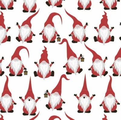 Servetter 3-lags 33x33cm 20-pack Happy Santas