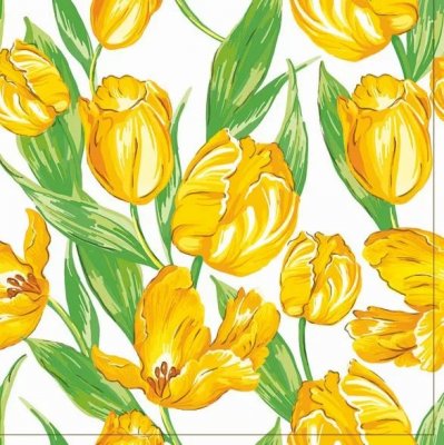 Servetter 3-lags 33x33cm 20-pack Tulips