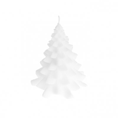 Figurljus Gran Creme 9x10cm
