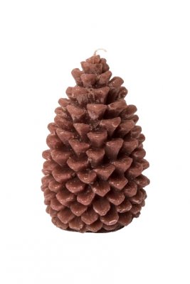 Figurljus Kotte Brun 7x12cm