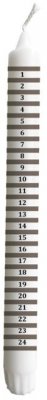Kalenderljus Grey Stripes H24cm