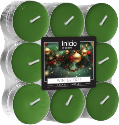 Doftvärmeljus 4h Winter Tree 18-pack