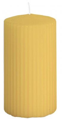 Blockljus Räfflade 67x120mm Gul