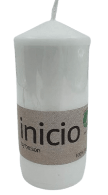 Blockljus 67x180mm Vit