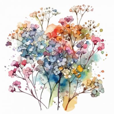 Servetter 3-lags 33x33cm 20-pack Aquarelle Flora