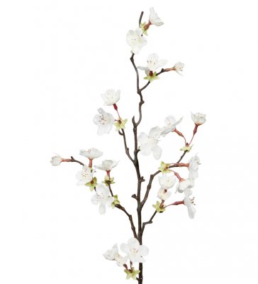 Körsbärsblom Vit 60cm, Konstgjord
