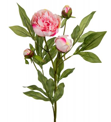 Pion Rosa 65cm, Konstgjord