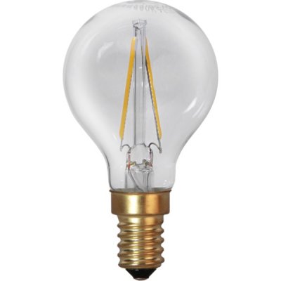 Glödlampa LED Klar filament E14 P45 2100K 120lm