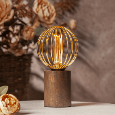 Glödlampa LED Metall E27 G125 1800K 180lm