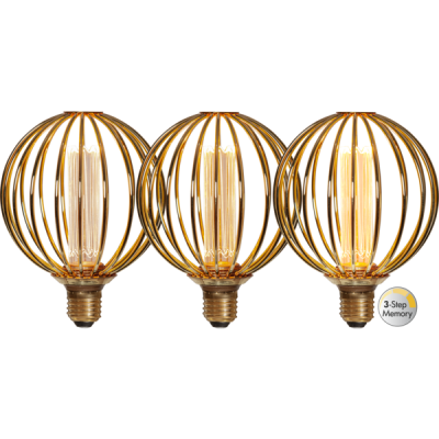 Glödlampa LED Metall E27 G125 1800K 180lm