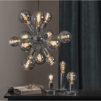 Glödlampa LED Spiral Smoke E27 2100K 50lm
