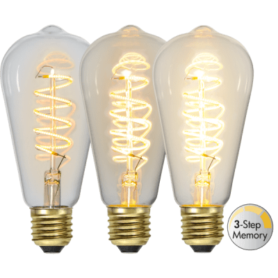 Glödlampa LED Spiral E27 ST64 2100K 270lm