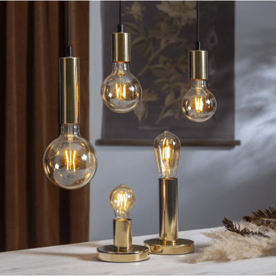 Glödlampa LED Amber E27 TA60 2000K 80lm