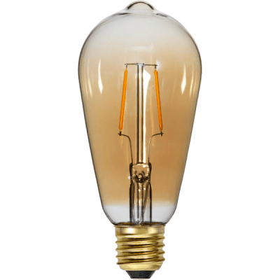 Glödlampa LED Amber E27 2000K 80lm