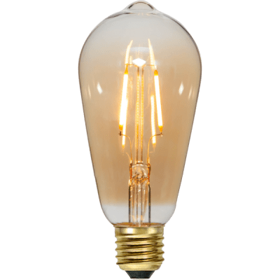 Glödlampa LED Amber E27 2000K 80lm