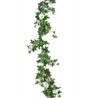 Girlang Blomma för dagen Vit 120cm