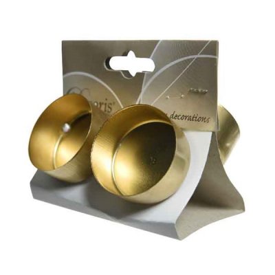 Värmeljushållare Guld 4,2x7,5cm 2-pack