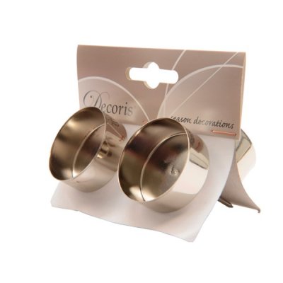 Värmeljushållare Silver 4,2x7,5cm 2-pack