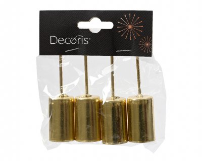 Ljushållare Guld 4-pack