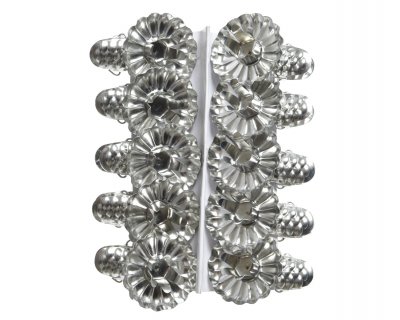 Ljushållare 5x5x3,5cm Silver 10-pack