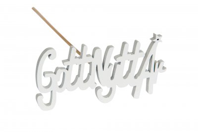Gott Nytt År Vit Stick 8cm