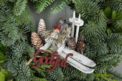 God Jul Röd Stick 10cm