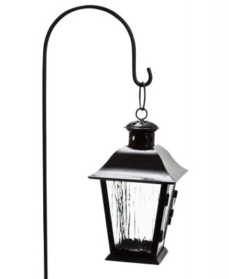 Lykta hängande med pinne Svart H24cm / 100cm