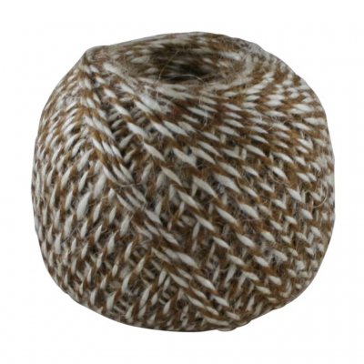 Snöre Jute Brun/Vit 125m