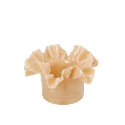 Lykta Flor Beige 16x11cm