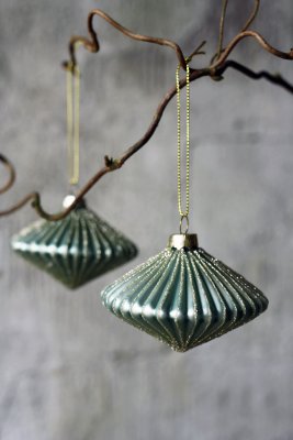 Julkula 8x6cm Grön/turkos