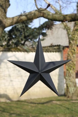 Stjärna Svart 30cm