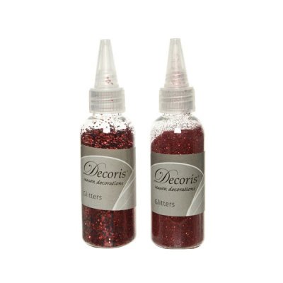 Glitter Flaska 45gram Röd