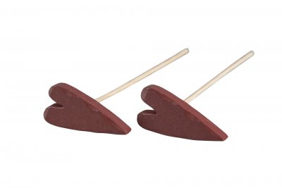 Hjärta 4,7cm Stick Röd 1-pack