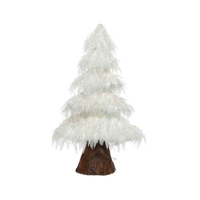 Julgran Vit/glitter 15x36x60cm