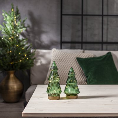 Glasdekoration Verde Grön 10,6xH19,5cm