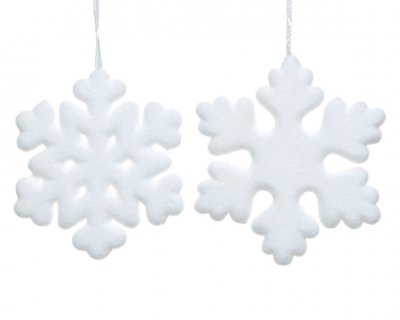Snöflinga 2,3x20x20cm Vit