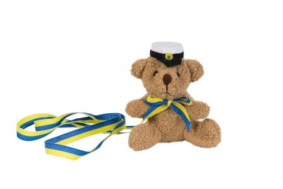 Nalle Examen Student Hängande Brun 10cm