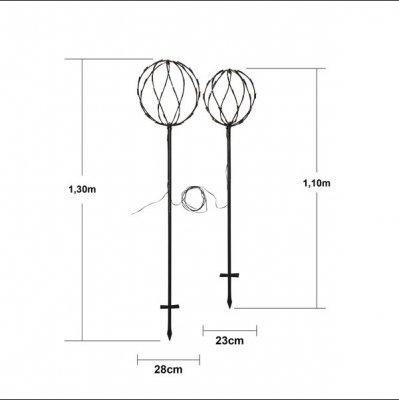 Utomhusdekoration Sphere 2-pack
