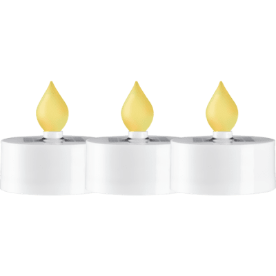 Värmeljus Saul Solcell 3-pack