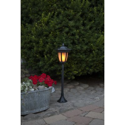 Solcellslampa Flame Svart 63x15,5cm