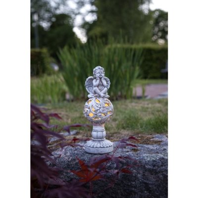 Solcellsdekoration Ängel 10x27x10cm