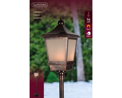 Lyktstolpe Svart LED 37,5xH185cm