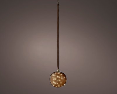Glaskula LED Brun 20cm