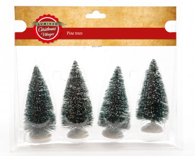 Julgranar 4x4x10cm 4-pack