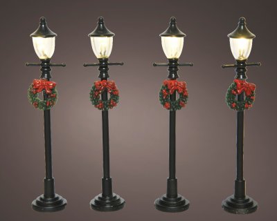 Belysningsstolpe Svart 1,9x10cm 4-pack