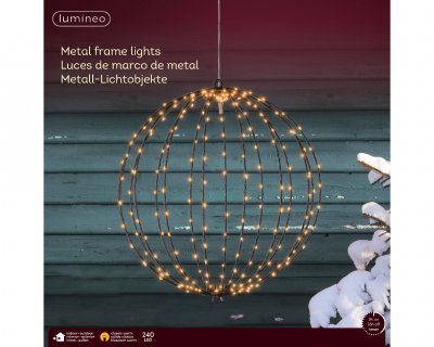Boll LED Svart D38cm