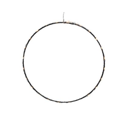 LED Ring Svart 50cm 60st