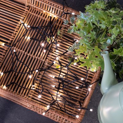 Ljusslinga LED Batteri Varmvit 48st 3,5m