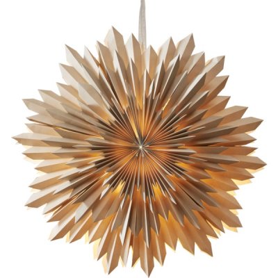 Pappersstjärna Ice Beige 55x55x20cm