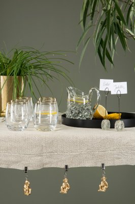 Duktyngd Apa 3x8,5cm Guld 4-pack